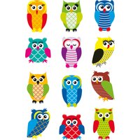 HERMA Sticker MAGIC, Eulen, Glitterfolie