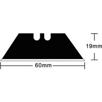 Hansa Ersatzklingen, Klingenbreite: 19 mm, 60 Grad, schwarz