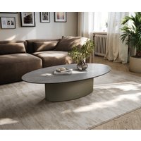 DELIFE Edge Couchtisch Oval 140x80 cm