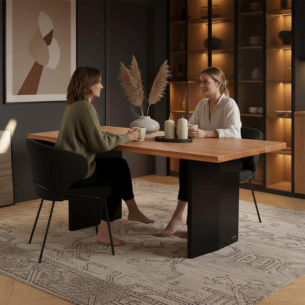 Home Deluxe 4058166441294 Esstisch Schwarz – Bild 3
