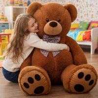 monzana Plüschtier Teddybär XXL Braun 150cm