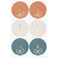 folia Adventskalender-Sticker, ROUND BOWS – Bild 2