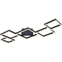 KURIO Deckenlampe weiß, schwarz 67236-58B, B/H/T: 120 x 6 x 60 cm, Metall, Kunststoff – Bild 2