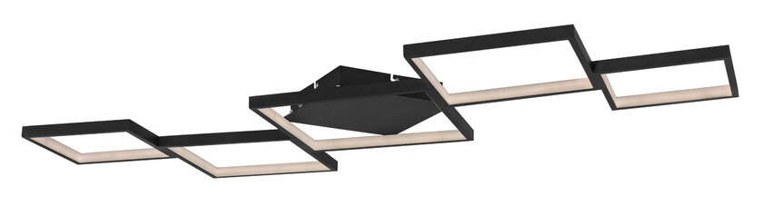 KURIO Deckenlampe weiß, schwarz 67236-58B, B/H/T: 120 x 6 x 60 cm, Metall, Kunststoff – Bild 3