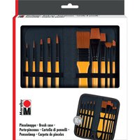 Marabu Pinselmappe, bestückt mit 10 Acrylpinseln