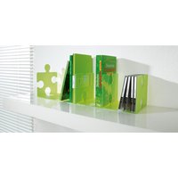 HAN Buchstütze PUZZLE, 2er Set, grün-transluzent – Bild 2