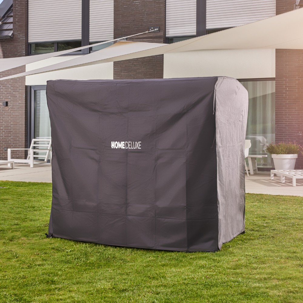 Abdeckung für Hollywoodschaukel CAPE DESCANSO - 198 x 125 x 179 cm Schwarz – Bild 3