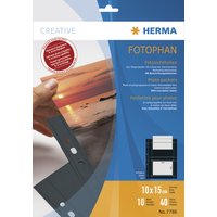 HERMA Fotophan Sichthüllen DIN A4, für Fotos 9 x 13 cm, hoch
