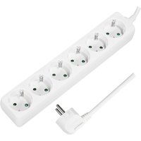 LogiLink Steckdosenleiste, 6-fach, ohne Schalter, weiß – Bild 2