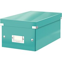 LEITZ DVD-Ablagebox Click & Store WOW, eisblau