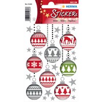 HERMA Weihnachts-Sticker DECOR, Christbaumkugeln