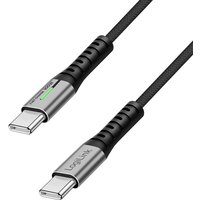 LogiLink USB 2.0 Kabel mit LED, USB-C - USB-C Stecker, 0,3 m