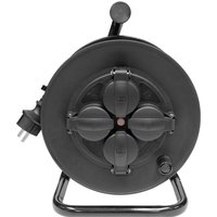 BRÜDER MANNESMANN Outdoor-Kabeltrommel, IP44, schwarz – Bild 2