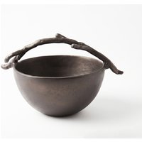 Schale Ramina B29 x T21 x H19 cm Aluminium Hämatit Gegossen