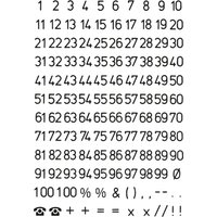 HERMA Zahlen-Sticker 1-100, Folie schwarz, Höhe: 5 mm