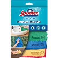 Spontex Mikrofasertücher Ultimate Clean, 3er Set