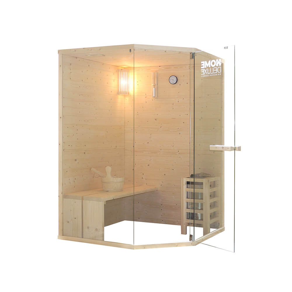 Traditionelle Sauna ARUNA - 130 x 190 cm für 2-3 Personen – Bild 3