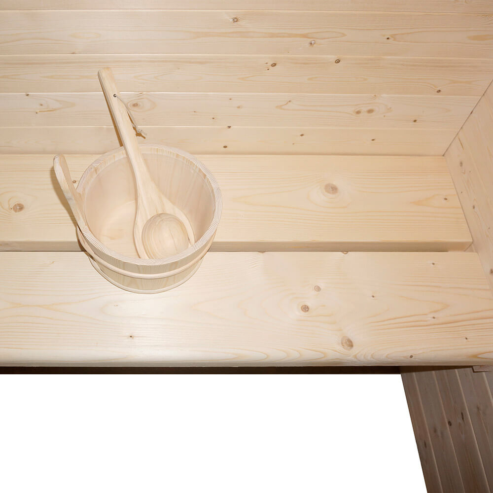 Traditionelle Sauna ARUNA - 130 x 190 cm für 2-3 Personen – Bild 4