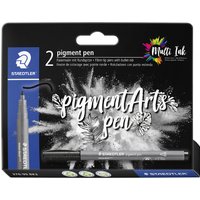 STAEDTLER Fasermaler pigment pen, schwarz, 2er Kartonetui – Bild 2