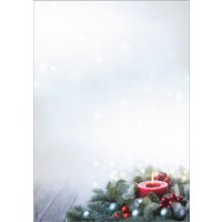 sigel Weihnachts-Motiv-Papier, Candlelight Cheer, A4