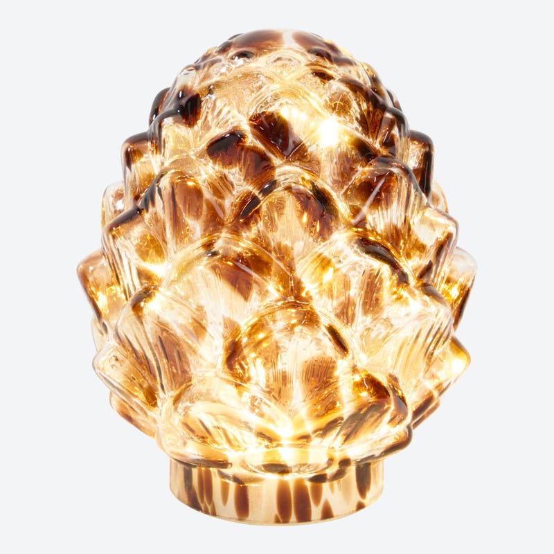 NKD 5227405 LED-Tannenzapfen Glas – Bild 3