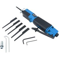 monzana Druckluft-Karosseriesäge Blau/Schwarz inkl Sägeblätter