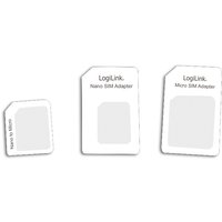 LogiLink SIM-Karten-Adapter-Set, Nano / Micro / Standard SIM