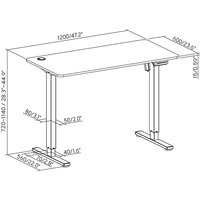 LogiLink SC-11118534 Sitz-Steh-Schreibtisch – Bild 2
