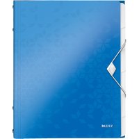 LEITZ Ordnungsmappe WOW, DIN A4, PP, 6 Fächer, blau-metallic – Bild 2