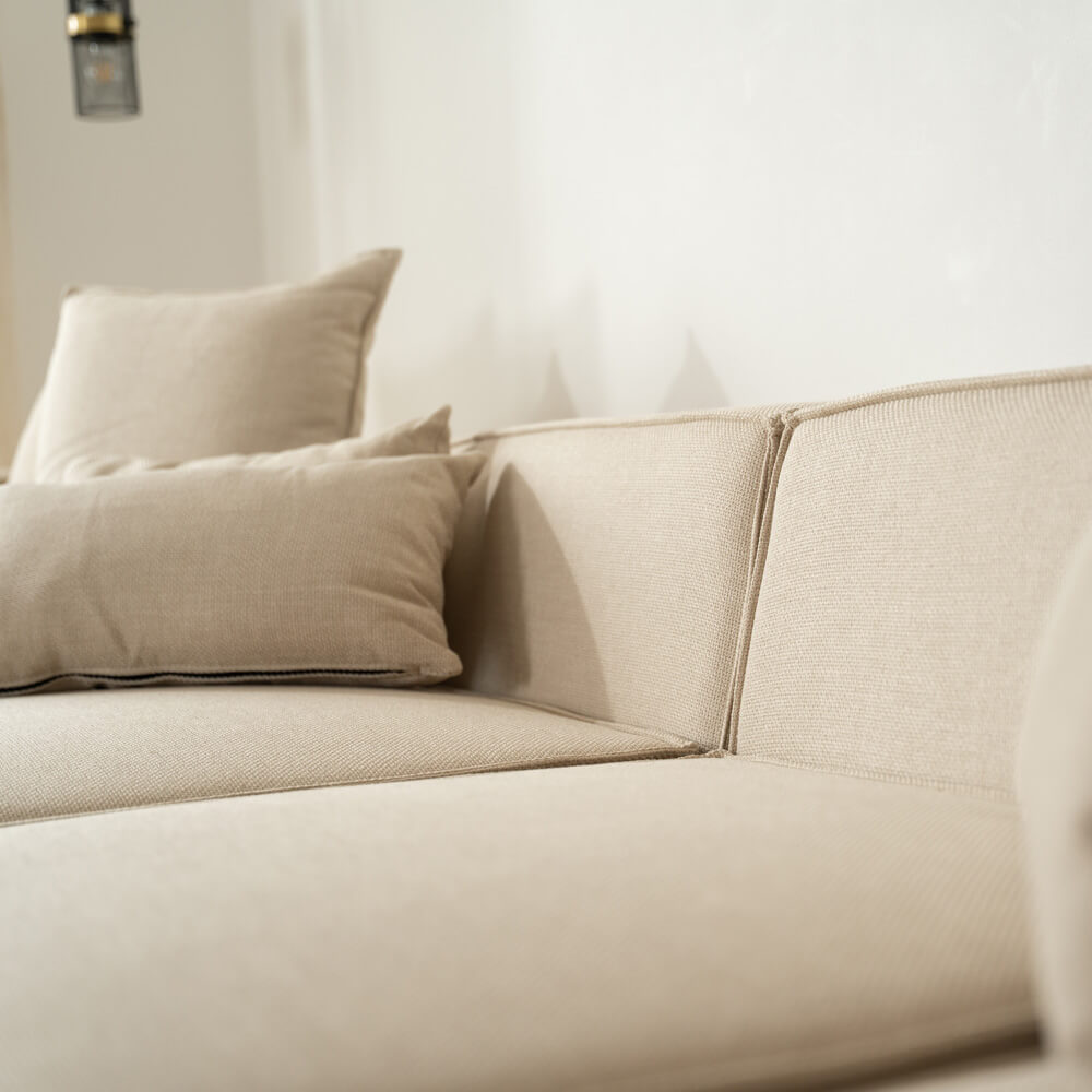 Home Deluxe 4058166244635 Sofa Beige – Bild 4