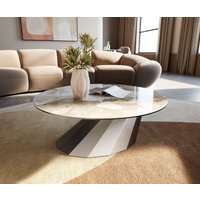 DELIFE Edge Couchtisch Keramik rund