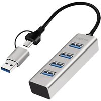 LogiLink USB 3.0 Hub, 4 Port, 4x USB-A, silber – Bild 2