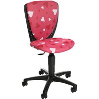 Topstar Kinder-Drehstuhl, S, COOL 3, Herz-Motiv pink