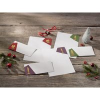 sigel Weihnachts-Umschlag-Set, Cut-out style, DIN lang