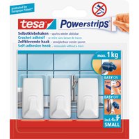 tesa Powerstrips Haken SMALL Rechteck, weiß