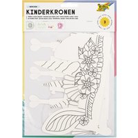 folia Kinderhüte-Set, MÄRCHEN, aus Pappe, weiß