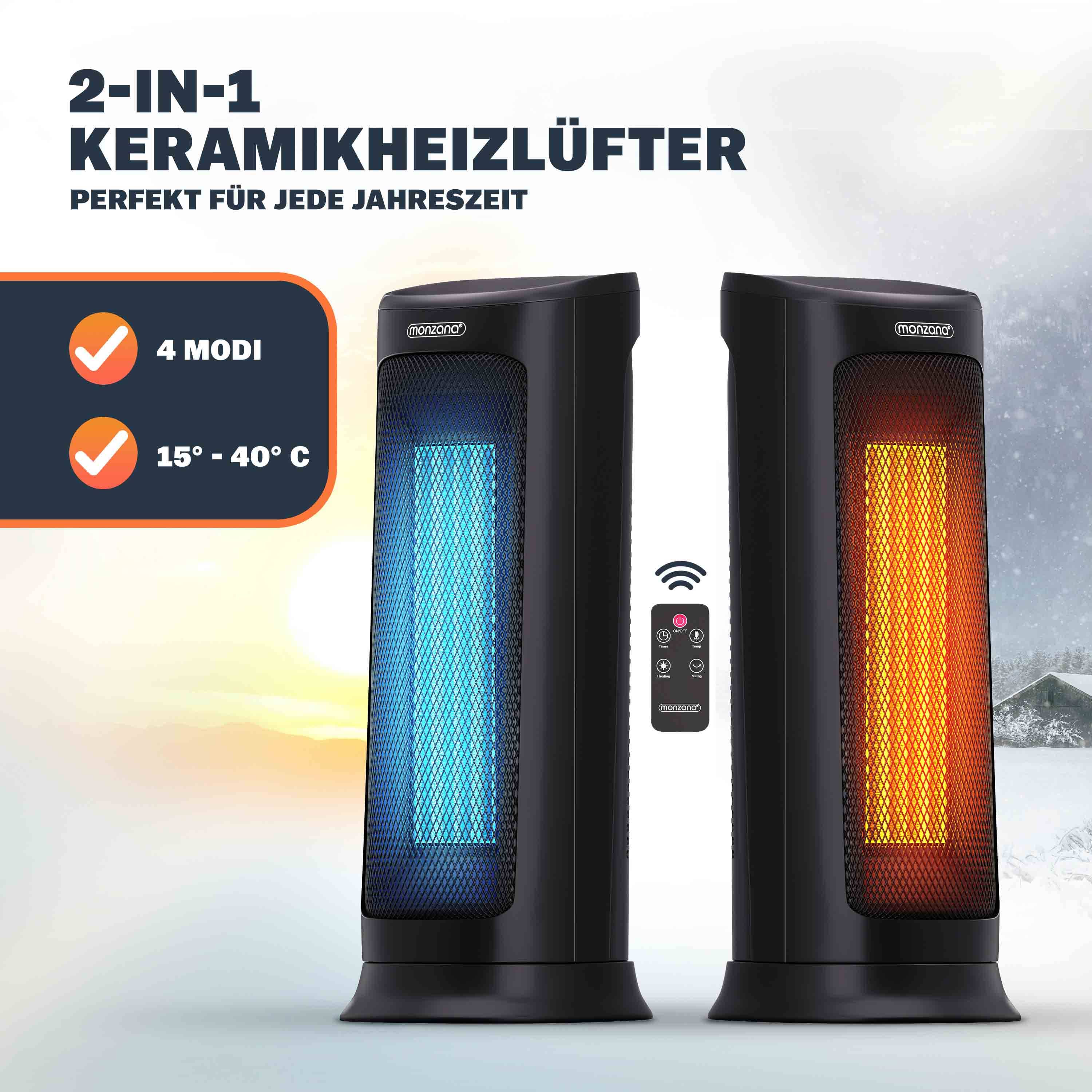monzana 109521 Keramikheizlüfter 2000W – Bild 3
