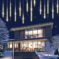 monzana Lichterkette Weihnachten Diamantenregen Warmweiß