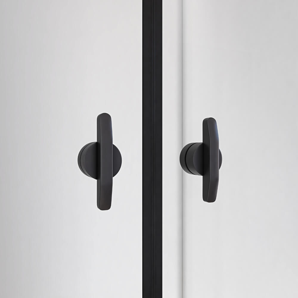 Home Deluxe 4058166273376 Pendeltür Schwarz – Bild 4