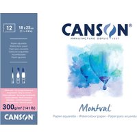 CANSON Aquarellblock, Montval, DIN A4, 300 g/qm