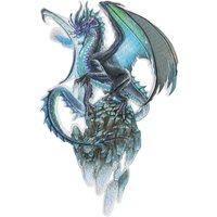 ROTH Bügelbild für DIY-Stoffschultüte, Eisdrache