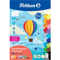 Pelikan Tonpapierblock, DIN A3, 10 Blatt, farbig sortiert – Bild 2