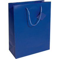 sigel Geschenktüte, mit Mattlack, Größe: L, ultramarinblau