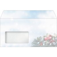sigel Weihnachts-Motiv-Umschlag, Candlelight Cheer, DIN lang – Bild 2