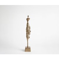 Figur Serina B14 x T14 x H85 cm Aluminium Champagner Handgemacht