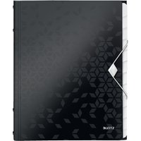 LEITZ Ordnungsmappe WOW, DIN A4, PP, 12 Fächer, schwarz- – Bild 2