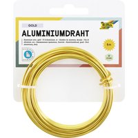 folia Aluminium-Basteldraht, 2 mm x 5 m, gold – Bild 2