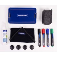 magnetoplan Whiteboard Premium-Kit, in Metallbox