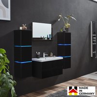 Home Deluxe 4058166278029 Badmöbelset Schwarz