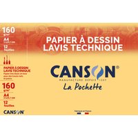 CANSON technisches Zeichenpapier, DIN A3, 160 g/qm, weiß